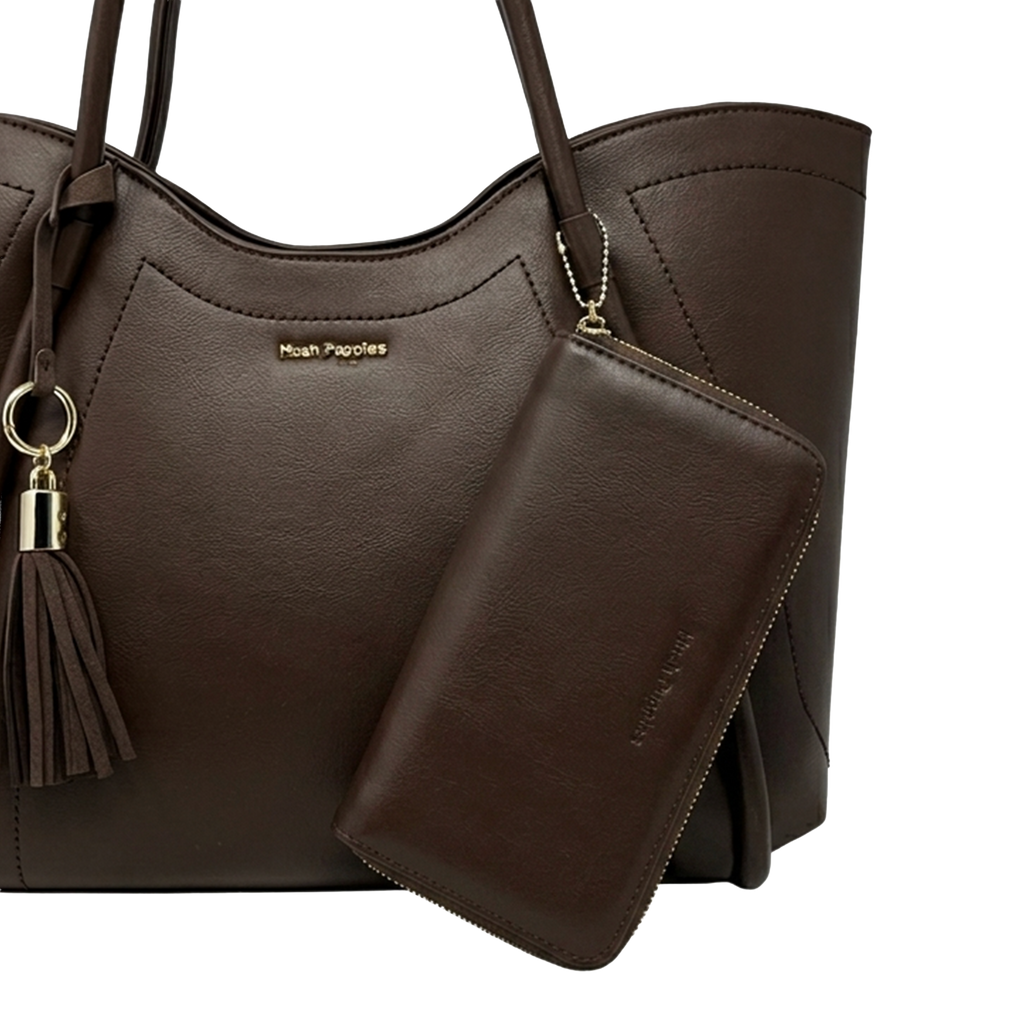 Cartera Tote Ophelia para mujer color café