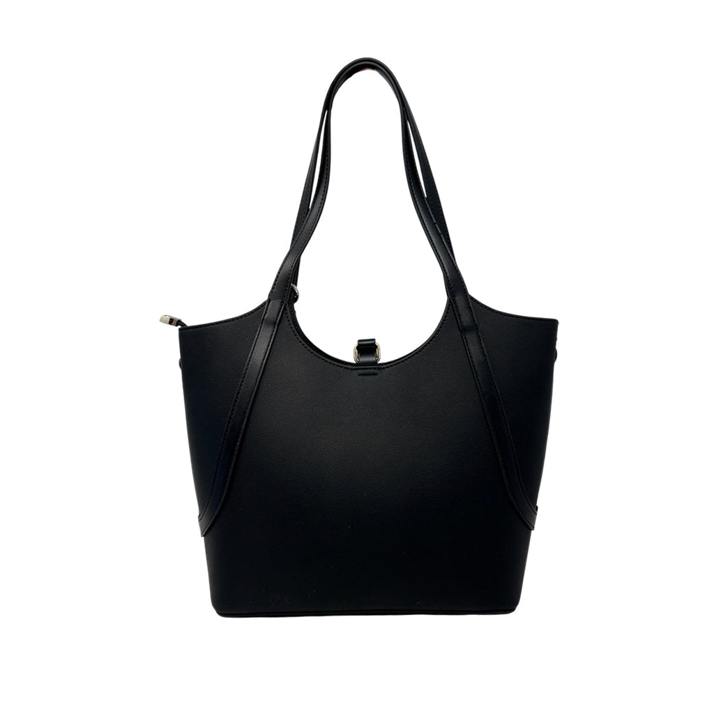 Cartera Satchel Agnes para mujer color negro