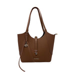 Cartera Satchel Agnes para mujer color café