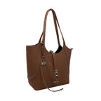 Cartera Satchel Agnes para mujer color café
