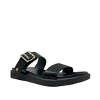 Sandalias flats Valia para mujer color negro