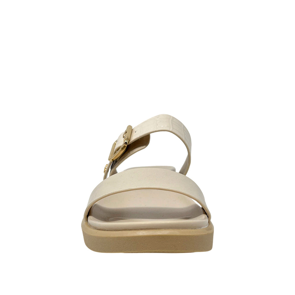 Sandalias flats Valia para mujer color beige
