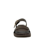 Sandalias flats Valia para mujer color café