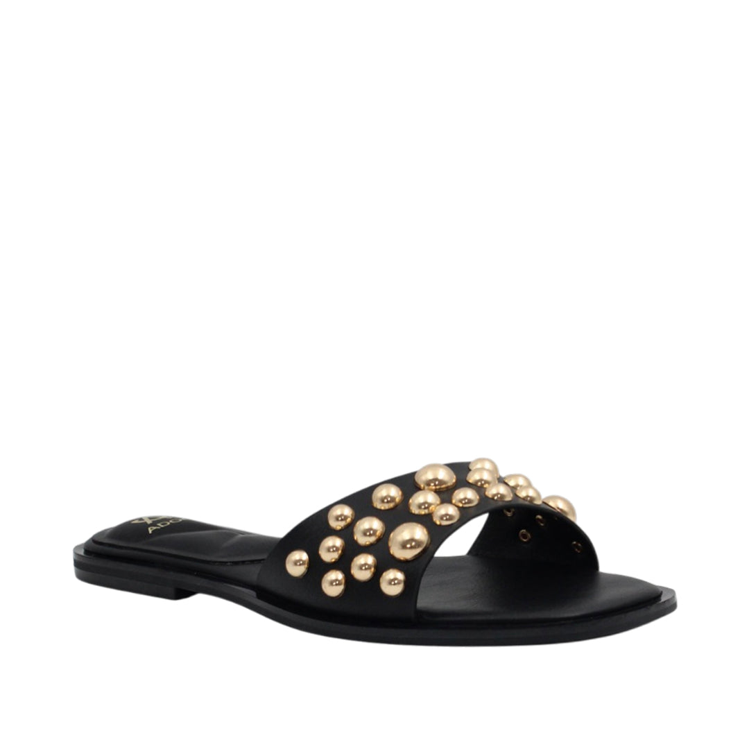 Sandalias flats Gia para mujer color negro
