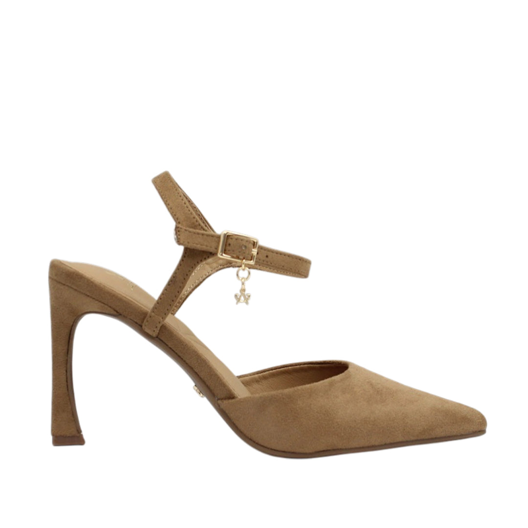 Tacones Fanning para mujer color taupe