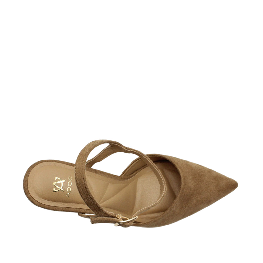 Tacones Fanning para mujer color taupe