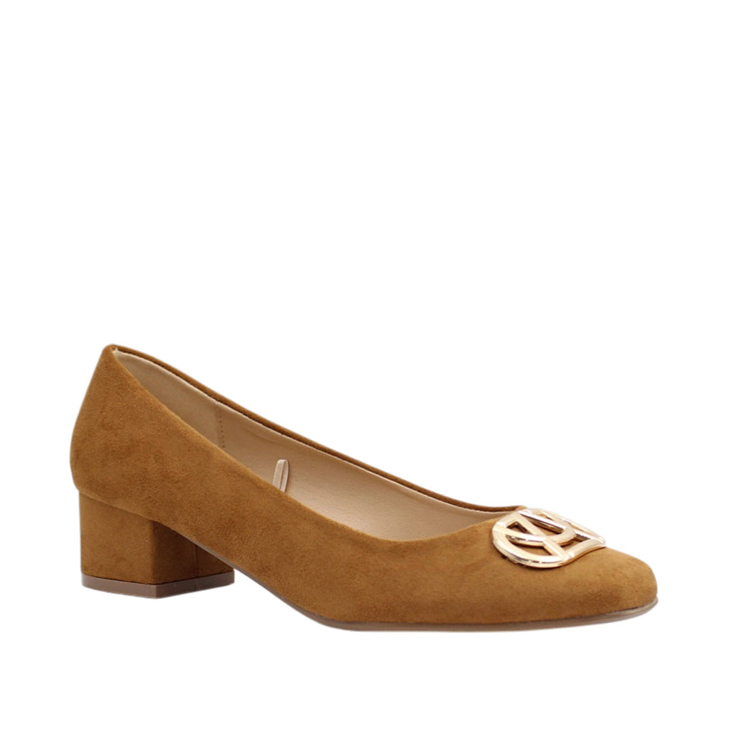 Tacones Figari para mujer color camel