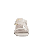 Sandalias de tacón Lorna para mujer color hueso