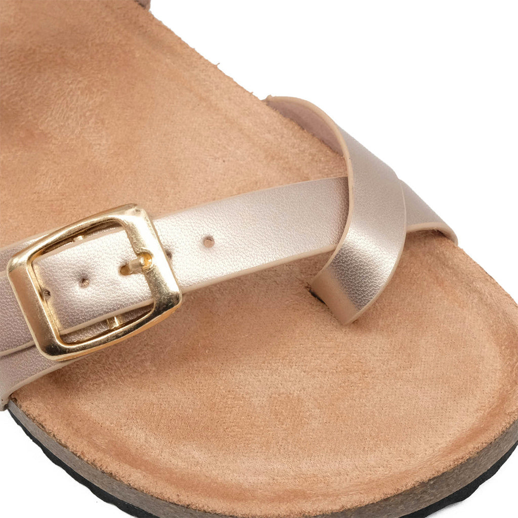Sandalias flats Arizona para mujer color rosado