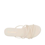 Sandalias flats Katie para mujer color hueso