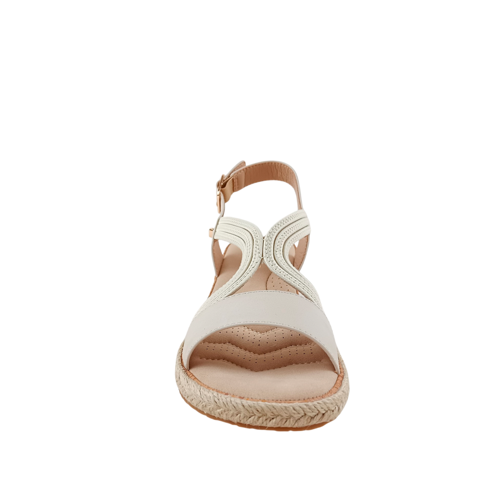 Sandalias Bianca para mujer color hueso