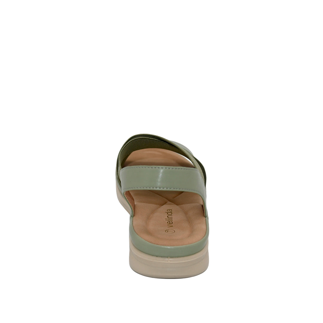Sandalias flats Bethel para mujer color verde