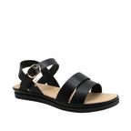Sandalias flats Dalila para mujer color negro