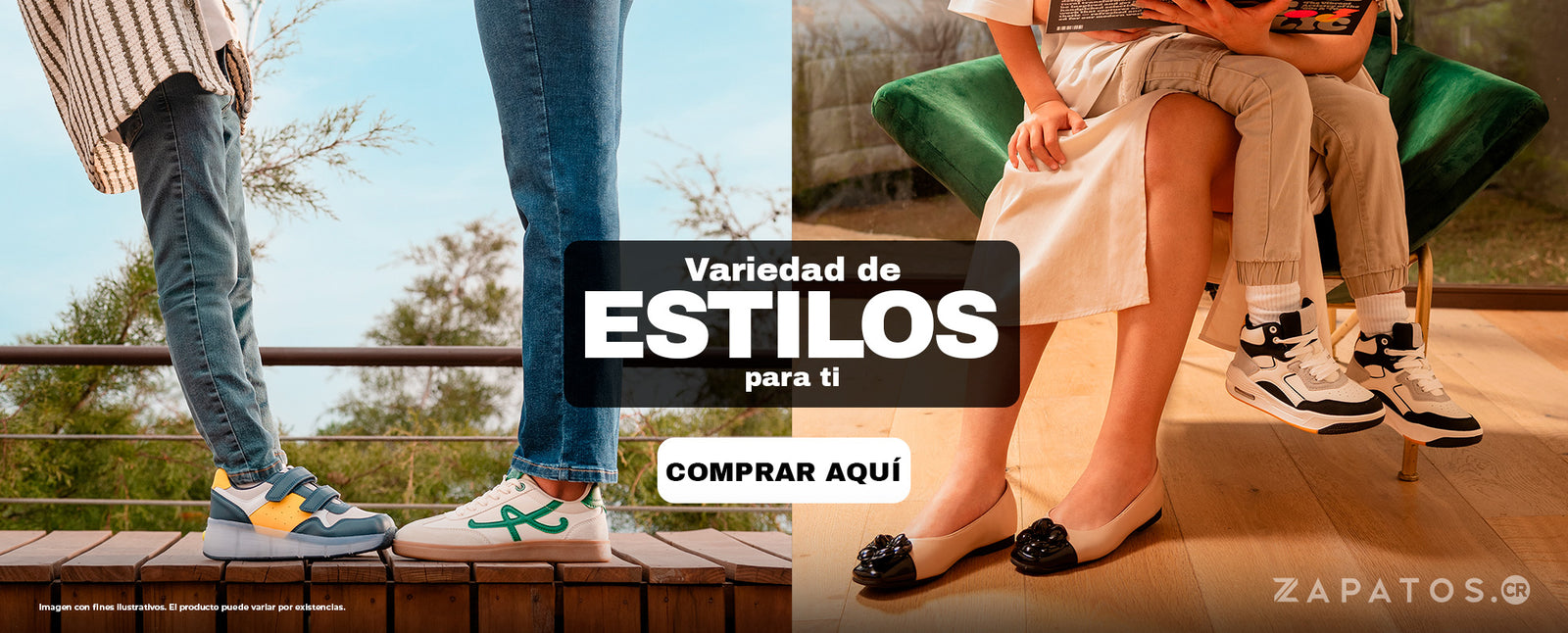Zapatos variedad de estilos